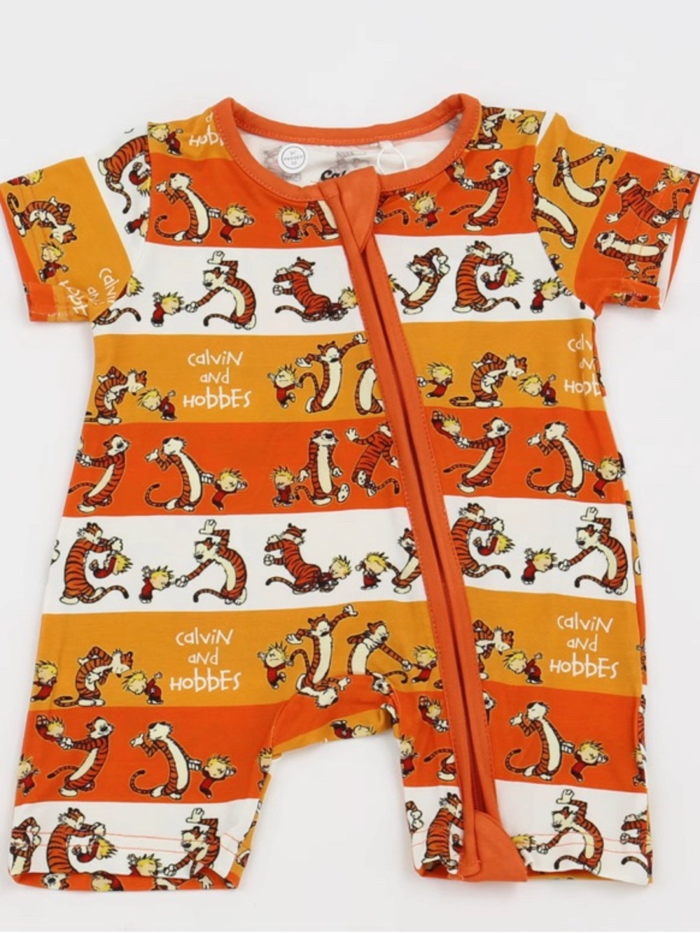 Calvin and Hobbes Bamboo shortie romper